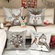 thumbnail image 5 of Funda de almohada con decoración navideña, diseño de muñeco de nieve y cervatillo, adecuada para el hogar, la habitación, el sofá, funda de cojín, regalo festivo, 5 of 5