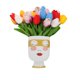 thumbnail image 5 of Florero de mesa mate con cabeza de niña pequeña, cara de mujer, máscara de ojo dorado, arreglo de flores, maceta de escritorio de boca grande, botella decorativa para el hogar Adepaton 2028221, 5 of 9