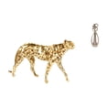 thumbnail image 1 of Escultura Artística De Guepardo Dorado Para Amantes De Los Animales, Adorno De Mesa Para Oficina, Hogar, Regalo De Aniversario, Decoración De Estantería, Estatua De Animal Versátil., 1 of 8