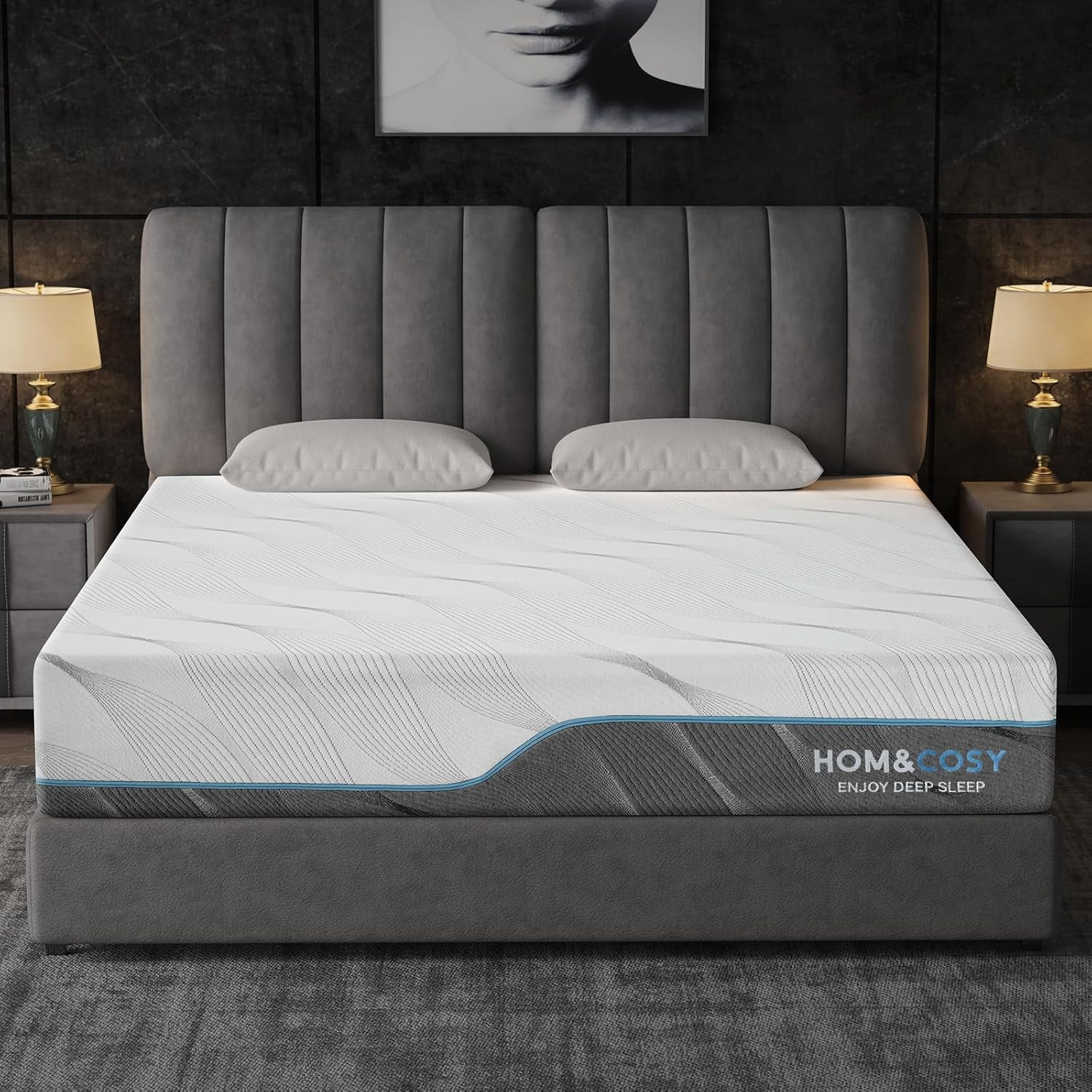 WEUP Extra Firm Twin Mattress, 10 Inch Medium - Extra Firm Dual Sides Flippable Mattress for Back Pain, Made in USA, CertiPUR-US Certified, 75" x 38"
