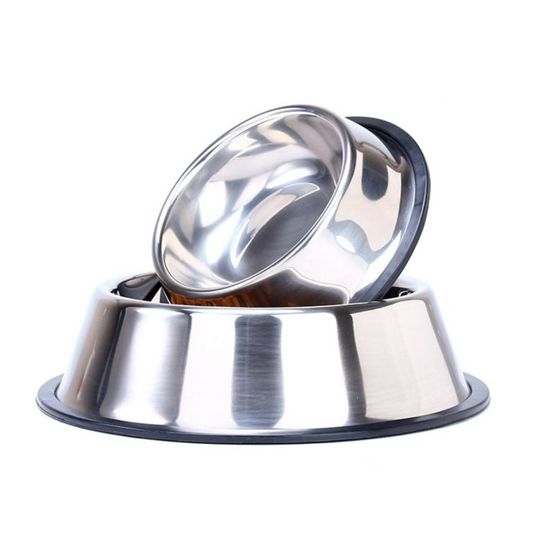 Big Clearance! Pet Durable and Non-toxic Senior Bowl,Stainless Steel Dog  Bowl with Rubber Base for Small/Medium/Large Dogs,Pet Dog Pets Feeder Bowl  and Water Bowl Perfect Choice 