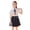 Navy, variant on Shadoumai Uniform Skirts for Girls Elastic High Waist Pleated Tennis Skirt School Outfits with Undershorts
