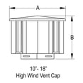 thumbnail image 2 of Duravent 14Gvvt Aluminum High-Wind Cap - Silver, 2 of 2