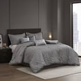 thumbnail image 3 of Luxury 7Piece King Bedding Set Premium Polyester Jacquard Modern Design for YearRound Comfort, 3 of 11