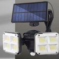 thumbnail image 6 of Tunhigl Efficient Solar Motion Sensor Wall Light with Remote Control for Outdoor Security and Garden Lighting | 16W 300LM Weatherproof LED Black, 6 of 8