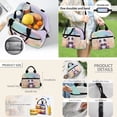 thumbnail image 6 of Yuyamidu Cute Panda Backpack and Lunch Box for Girls 6-8/8-10/10-12 Primary School Bookbag with Lunch Bag Pencil Box Bookmarks for 3rd Grade/4th Grade School Bag Lunch Tote, 5 in 1, 6 of 8