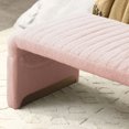 thumbnail image 6 of 47.2'' Width Ottoman Bench, Modern Upholstered Sherpa Fabric End of Bed Bench, Shoe Bench Footrest Entryway Bench Coffee Table for Living Room Bedroom, Pink, 6 of 7