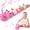 Pink, variant on BTEPSGA Baby Toys Musical Caterpillar,Infant Toys Stuffed Animal Toys with Ruler Design and Ring Bell,Baby Teething Toys for Tummy Time Newborn Boys Girls 0 3 6 12 Months