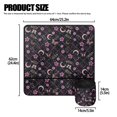 thumbnail image 5 of HELLHERO Sewing Machine Pad Organizer Pale Purple Flowers with 4 Pockets Waterproof Home Sewing Classes for Most Sewing Machine Table for Woman Gifts, 5 of 5