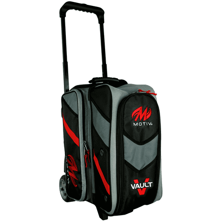 Motiv Vault 2 Ball Roller Bowling Bag Black Motiv Vault 2 Ball Roller Bowling Bag Black