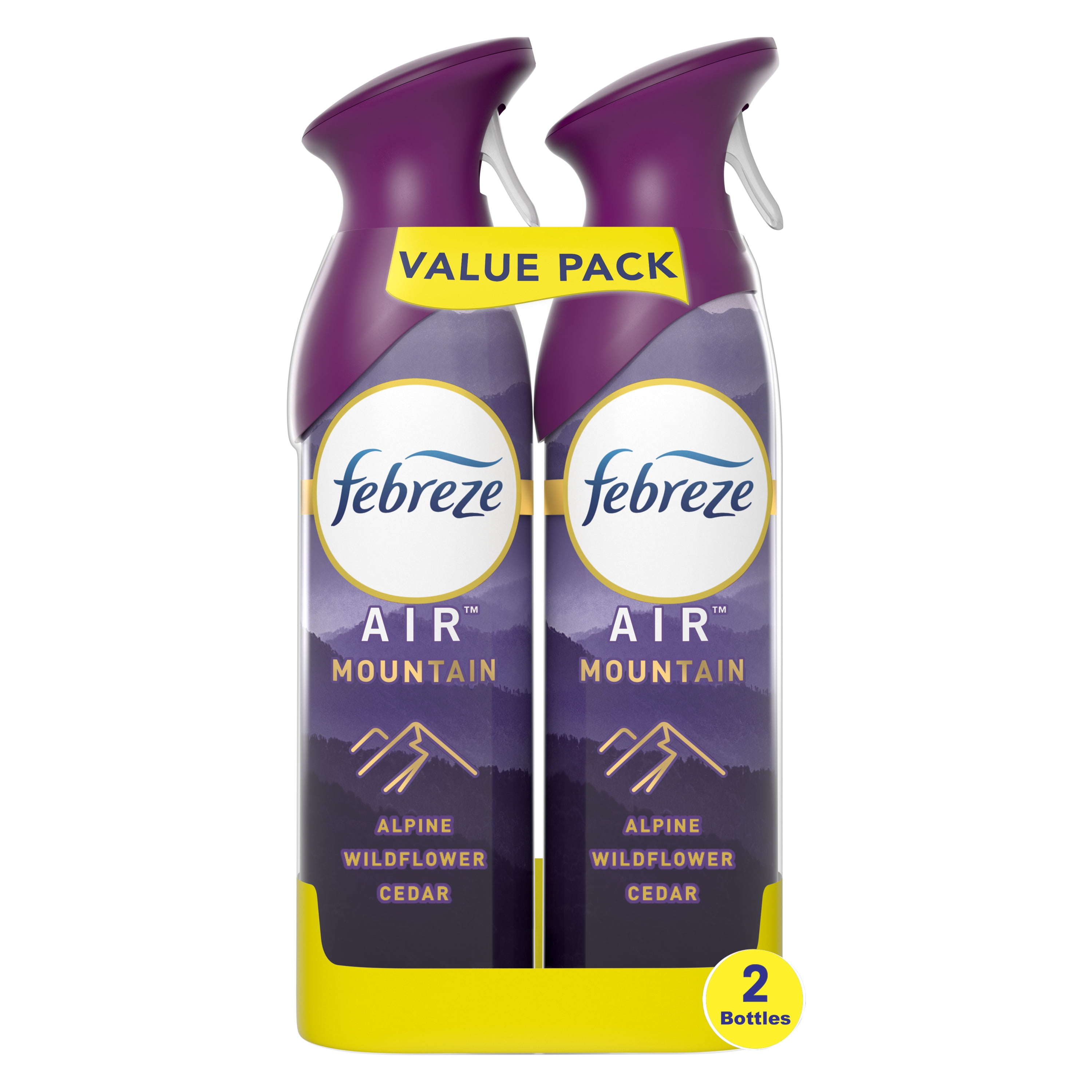Febreze Air Effects Mountain Scent Air Freshener, 8.8 oz, Pack of 2