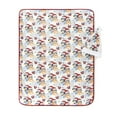 thumbnail image 2 of Bluey Santa Bow, Kids Christmas Silk Touch Throw Blanket and Matching Santa Hat, White, 40" x 50", 2 of 10