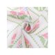 thumbnail image 4 of INSPIRAR CHIC Bufandas de Algodón Impresas con Flores para Mujeres, Pequeña Cuadrada de Flores, Pañuelo de Gasa 21.7x21.7" Rosa, 4 of 6