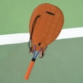 thumbnail image 6 of AMLESO Tennis Backpack Tennis Racquet Cover Case Bag Lightweight Shoulder Bag Large Capacity Badminton Racquet Bag Tennis Racket Bag Brown, 6 of 10