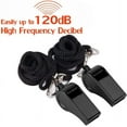 thumbnail image 5 of Black Whistle, 12 Packs Plastic Sports Whistles with Lanyard, Loud Crisp Sound Whistle Ideal for Coaches, Referees, and Officials, 5 of 8