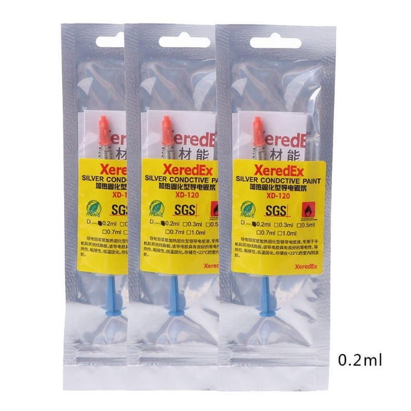 MANNYA Conductive Adhesive Glue Silver for PCB Rubber Repair Conduction Paint Connectors Board Paste Wire Electrically Durable