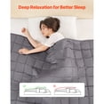 thumbnail image 2 of KFFKFF Weighted Blanket, 25 lbs, 80 x 87 in King Size, Soft 100% Cotton Heavy Blanket with Glass Beads, Breathable Material, Suitable for 250-310 lbs lbs Adults, 2 of 9
