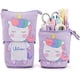 thumbnail image 1 of Estuche telescópico de gato para profesores y estudiantes, estuches para lápices que se convierten en un portalápices para niños y niñas, útiles escolares Kawaii (púrpura), 1 of 5