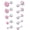 White-Pink CZ, variant on 5 Pairs Stud Earrings Colorful Cubic Zirconia Stainless Steel Stud Earring Hypoallergenic Screw Back Earrings Double Side Piercing Earrings Gifts for Women Mother's Day
