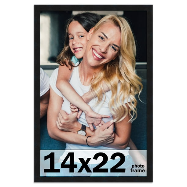 14x22 Frame Black Picture Frame - Complete Modern Photo Frame Includes ...