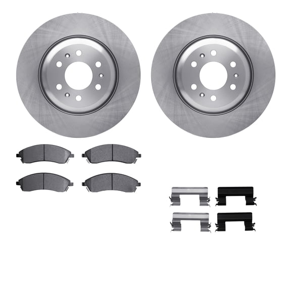 Dynamic Friction Company Front Brake Rotors with 5000 Advanced Brake Pads includes Hardware 6512-46310