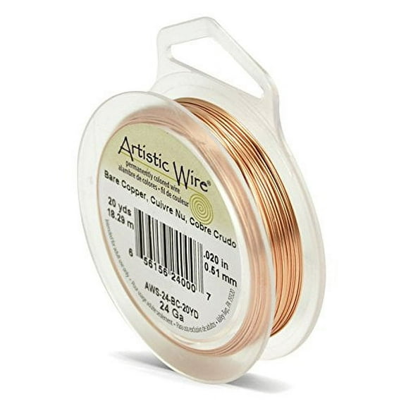 Artistic Wire 24 Gauge Bare Copper (20 Yards)