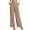 Khaki Pant, variant on Wide Leg Pants Woman High Waisted Trousers Waffle Knit Palazzo Pants Loose Fit Long Business Casual Pant with Pockets Black Pant M