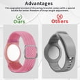 thumbnail image 5 of YUNOVA Braided AirTag Bracelet for Kids, Adjustable Nylon Wristband, Anti-Lost GPS Tracker Compatible with Apple AirTag 1st/2nd Gen, 2-Pack, 5 of 9