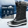thumbnail image 2 of Bocca Women's Waterproof Snow Boots R-Black Warm Winter Insulated Boots 9M, 2 of 6