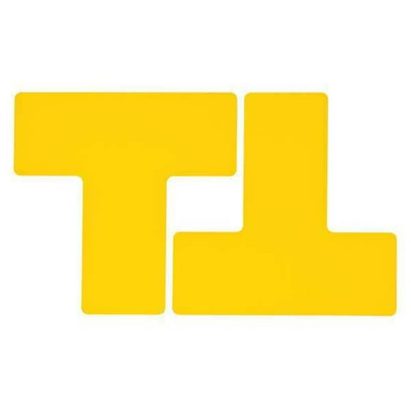 Brady Floor Tape,Yellow,3 inx8 in,T,PK20 104451