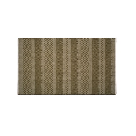 Mil Green Outdoor Furniture Fab Habitat, Indoor Outdoor Floor Rug - Handwoven, Made from Recycled Plastic Bottles - Mir - Green (2' x 3') ()