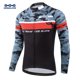 thumbnail image 3 of Camiseta de ciclismo profesional de manga larga KEMALOCE Camo para hombre, color negro, para primavera, para ciclismo de montaña, de poliéster, de manga larga, transpirable, 3 of 5