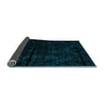 thumbnail image 2 of Ahgly Company Indoor Round Abstract Light Blue Modern Area Rugs, 5' Round, 2 of 4