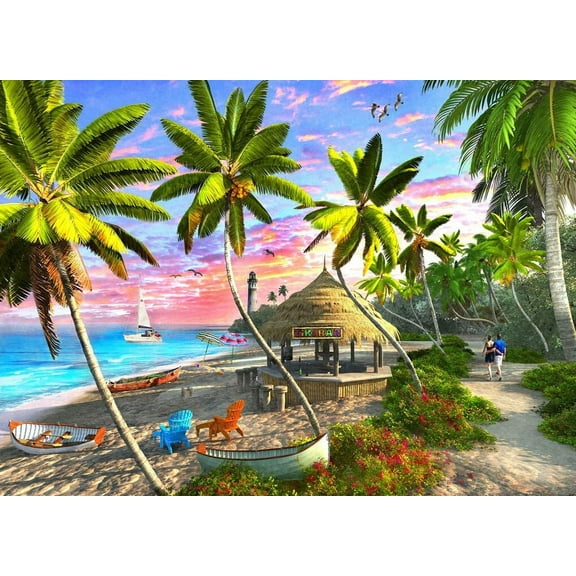 Paradise Sunset, a 1000-piece Puzzle by Vermont Christmas Company