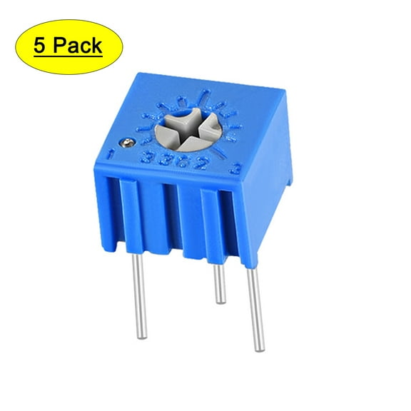 3362 Trimmer Potentiometer 500K Ohm Top Adjustment Variable Resistors 5pack
