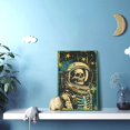 thumbnail image 5 of 12x18 inch Canvas Frameless Painting Wall Art Skeleton Astronaut,Bar,Man Cave,Studio Wall Art Decorative Paintings,Retro Skeleton Astronaut Modern Style Poster Prints,For Hotels,Man Cave,Bar, 5 of 6