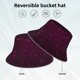 thumbnail image 2 of Balery Dark Purple Glitter Sombreros para el sol para hombre y mujer, sombrero de pescador con UPF 50+, 2 of 6