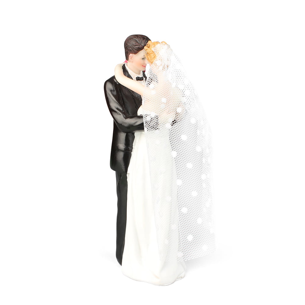 Wedding Party Resin Groom Bride Two Women Figurine Cake Stand Topper Decors 
