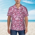 thumbnail image 4 of Daiia Sweet Heart Hawaiian Shirt for Men Gentle Cotton Regular Short Sleeve Casual-Large, 4 of 9
