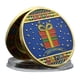 thumbnail image 1 of Moneda conmemorativa de feliz cumpleaños con diseño de caja de regalo, 1 of 3