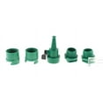 Snap on Garden Hose Connectors with Bonus Nozzle 4 Pack Set with 2
