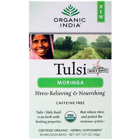 Organic India - Tulsi Moringa Thé - 18 sachets de thé