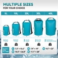 thumbnail image 3 of MARCHWAY Mochila flotante impermeable con bolsa seca de 5 L/10 L/20 L/30 L/40 L con tapa enrollable que mantiene el equipo seco para kayak, rafting, canotaje, natación, camping, senderismo, playa, pes, 3 of 8