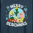thumbnail image 3 of SpongeBob SquarePants - Merry Beachmas - Women's Lightweight French Terry Long Sleeve Shirt, 3 of 6
