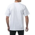 thumbnail image 3 of Pro Club Men's 6.5 oz Heavyweight Cotton Short Sleeve T-Shirt (3 Pack), White, 2X-Large, 3 of 3