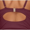 thumbnail image 4 of Women Ribbed One Piece Swimsuits Tie Side High Cut Bathing Suits, 4 of 6