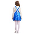 thumbnail image 3 of RUNQHUI Robe Évasée pour Filles Fête d'Anniversaire Robe à Bretelles Jupe Plissée Vêtements de Carnaval Bleu Royal 10, 3 of 6