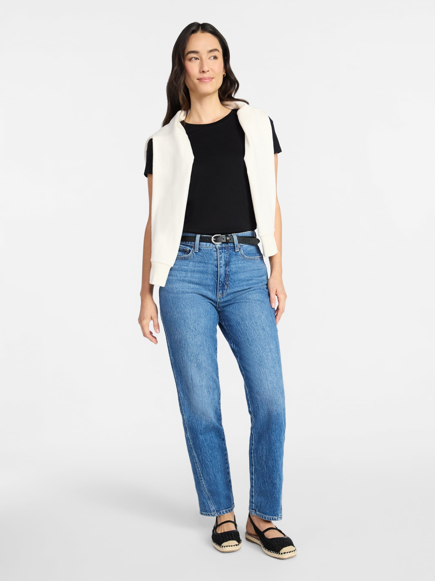 Time and Tru Women's Short Sleeve Crew Tee, Sizes 1X-4X
