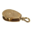 thumbnail image 6 of ELAYARD Golden Brass Single Pulley Block for Marine Use Durable Rope Pulley Hardware, 6 of 8