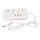 thumbnail image 4 of Regleta inteligente 4 salidas de CA 4 puertos USB carga rápida temporizador de encendido y apagado ABS protector contra sobretensiones inteligente seguro enchufe estadounidense de 100 a 240V, 4 of 8